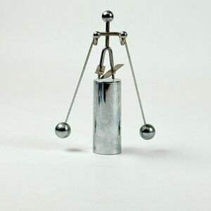 Balancing Metal 1970'S Art Sculpture Figurine Kinetic Skier Design Vintage Tarni